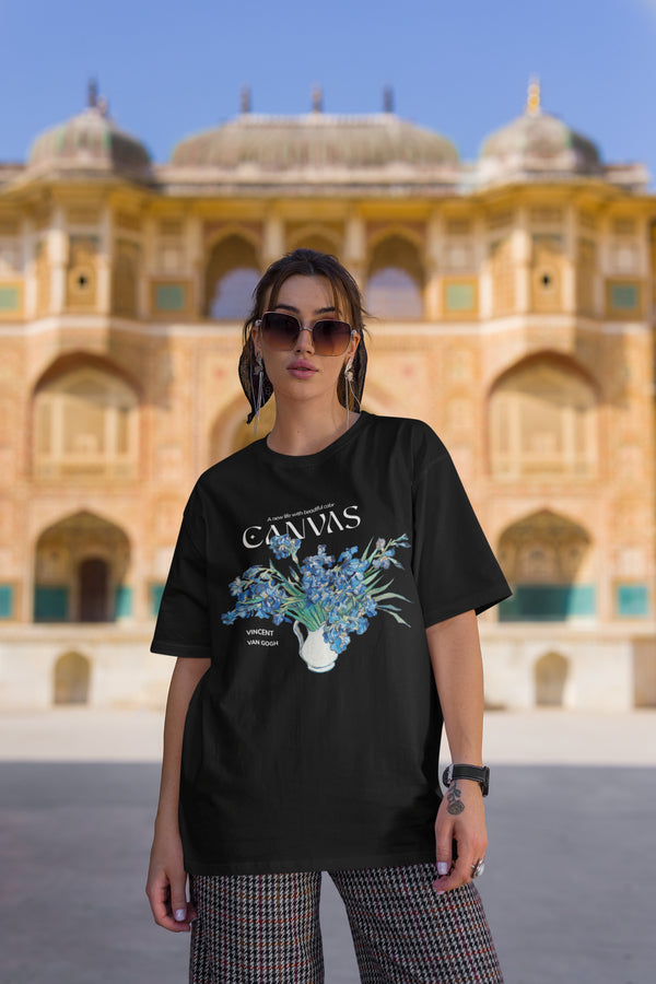 Oversized Hoodie - Irises T-Shirt